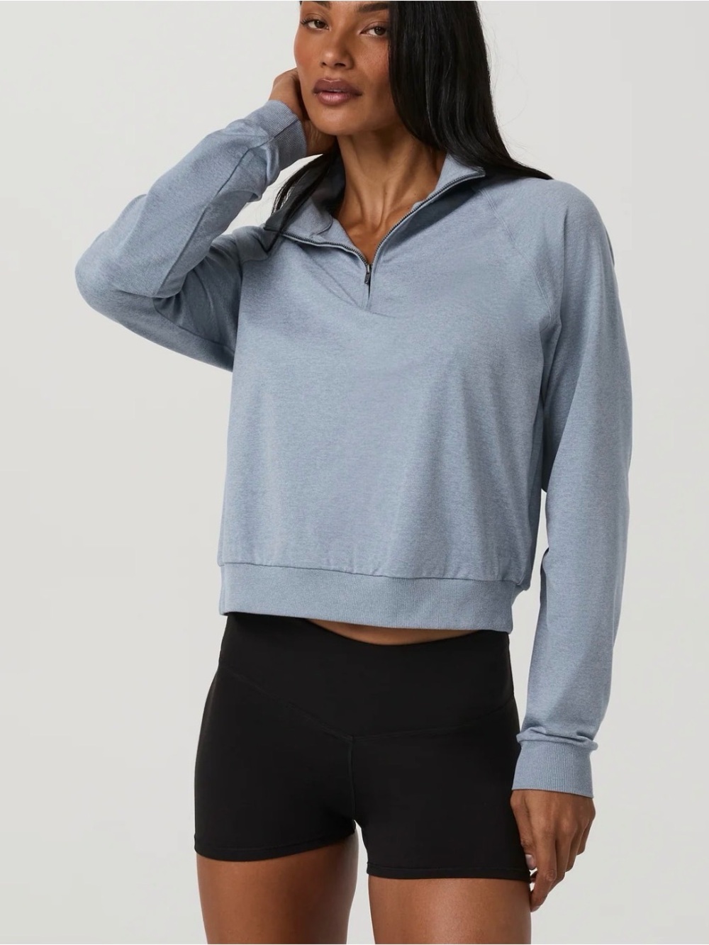 Vuori halo half zip coastal fog - women’s XS